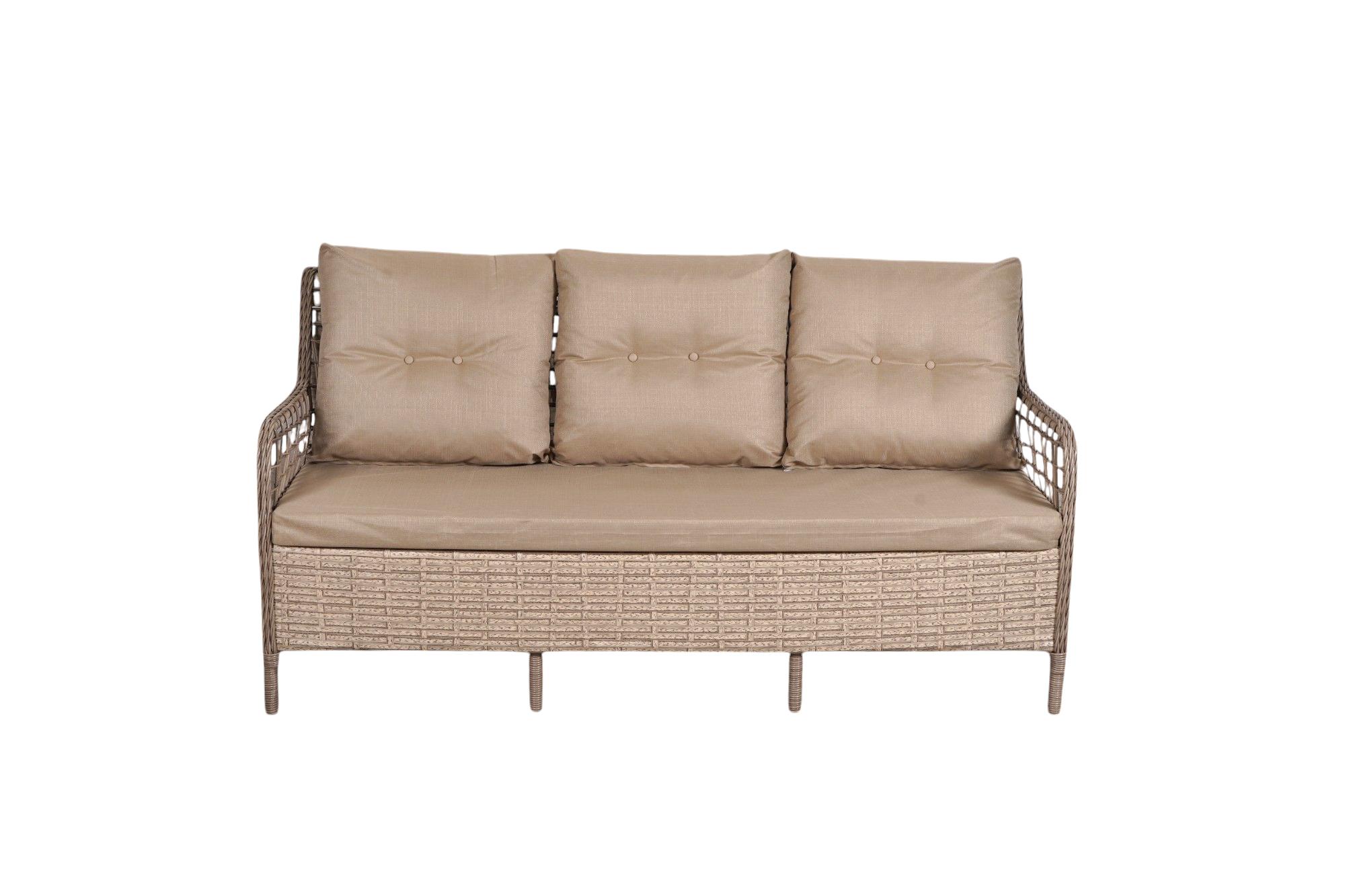 Geniş Cam Tablalı Rattan Masa — görsel 4