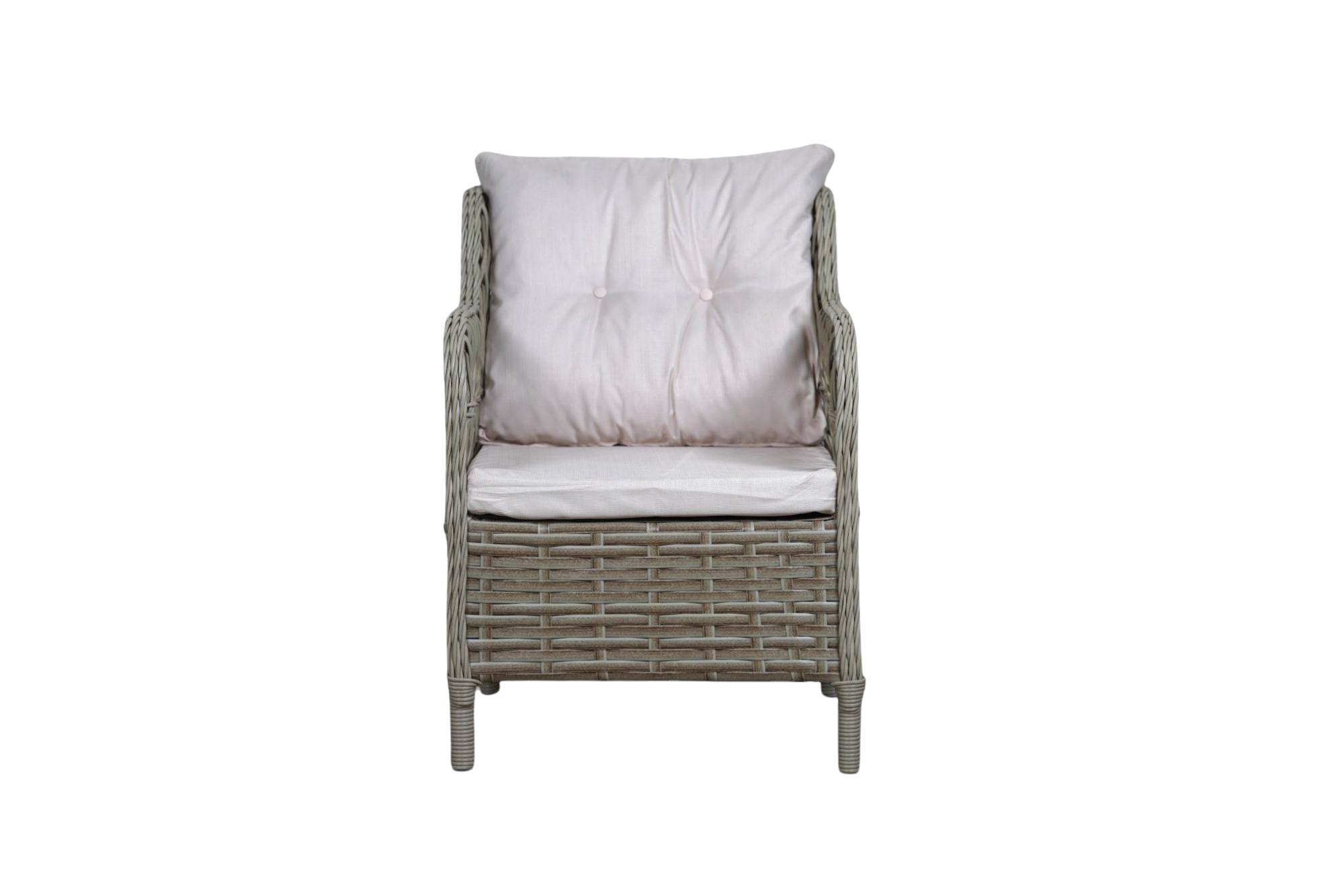 Gri Cam Tablalı Rattan Masa — görsel 4